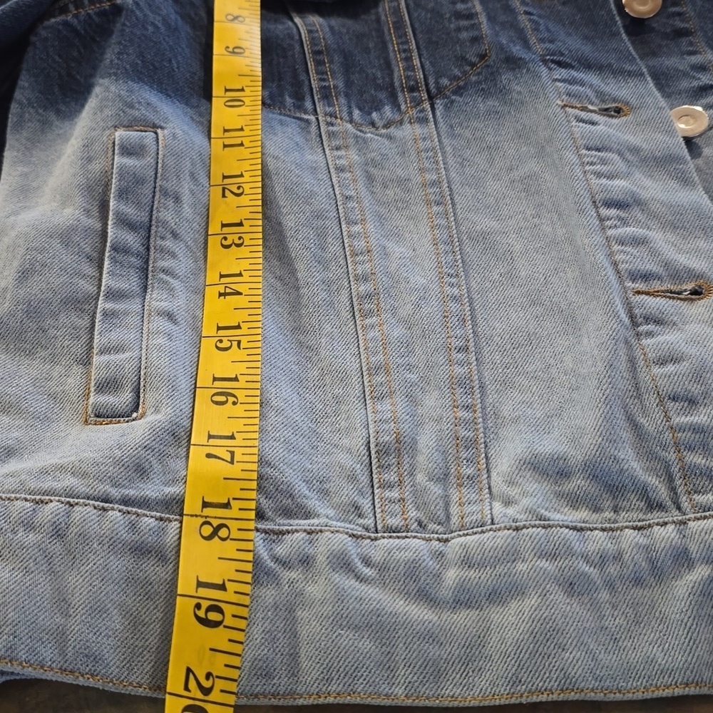 Blue Gradient Denim Jacket - Picture 6 of 8